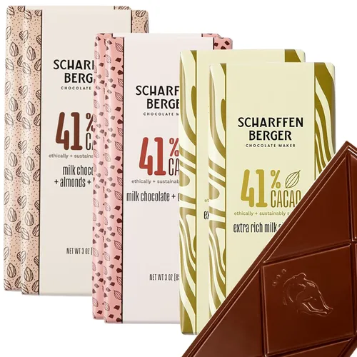 Vista 21 de Scharffen Berger Barra de Chocolate (3 onzas, paquete de 6) – Barra de chocolate negro semidulce, 62% de cacao, sin gluten, barras de chocolate