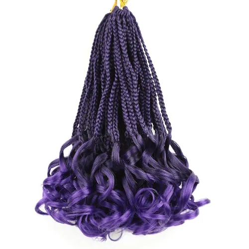 Vista 32 de Cabello para Trenzas Rizo Francés Color 1 Trenzas de Ganchillo Rizo Francés 10 Pulgadas Trenzas de Caja Cabello de Ganchillo para Mujeres y Niños