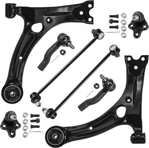 Vista 283 de Detroit Axle - Kit de brazos de control de extremo de 8 piezas para Toyota 2001-2003 Highlander 2002-2003 Camry Lexus ES300, 2 conjuntos de brazos