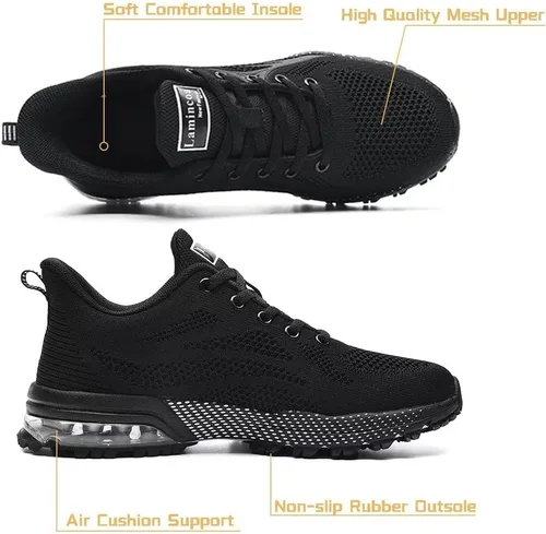 Vista 2 de Lamincoa Zapatos deportivos para correr con aire para mujer, antideslizantes, para mujer