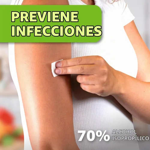 Vista 2 de EasyTouch - Almohadillas de preparación de alcohol esterilizadas con gamma, envueltas individualmente, 10 por paquete, 1200 paquetes