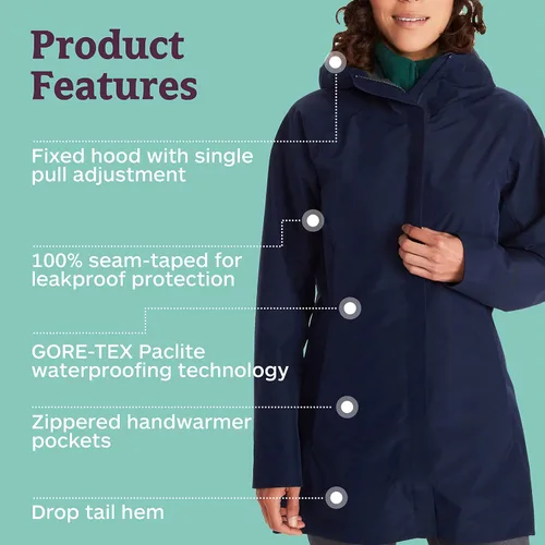 Vista 4 de Marmot Chaqueta Gore-tex ligera y resistente al agua para mujer