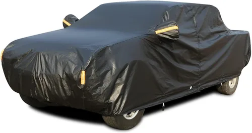 Vista 14 de Tecoom Funda impermeable para todo tipo de clima, resistente al viento, protector de granizo con forro polar y puerta con cremallera, protección
