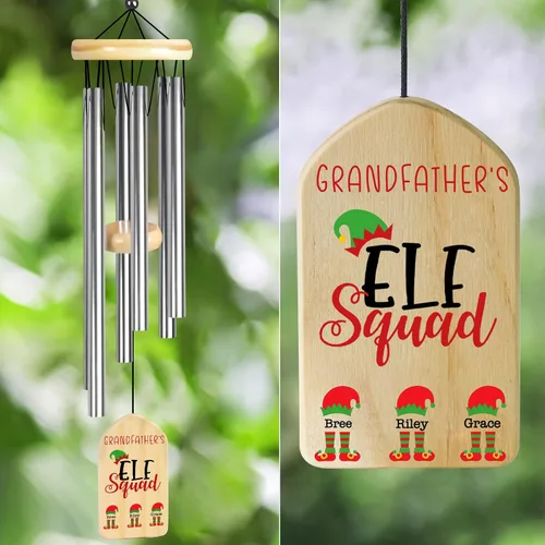 Vista 15 de Campanillas de viento personalizadas, regalos para abuelo para Boppa de nietos y nietos, los mejores regalos de Boppa, regalos de cumpleaños