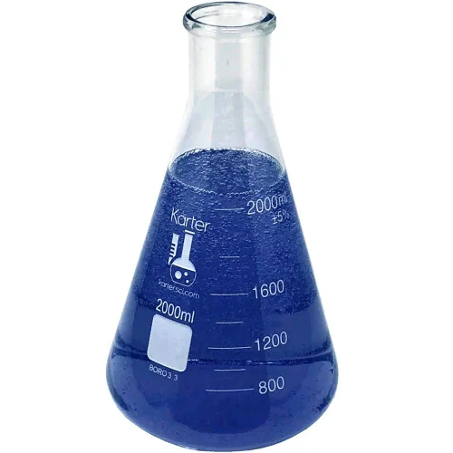 Vista 18 de Karter Scientific - Matraz Erlenmeyer de boca estrecha de 1000 ml, vidrio borosilicato 3.3, 213G22 (Individual) 3.3 vidrio de borosilicato, boca