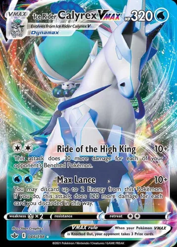 Vista 3 de Cartas Pokémon: Ice Rider Calyrex VMAX League Battle Deck