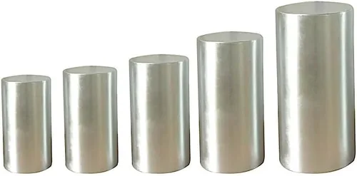 Vista 9 de Juego de 5 cubiertas de soporte de exhibición de elastano con pedestal de cilindro rubor, suministros de decoración para el hogar