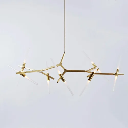 Vista 3 de Candelabro Golden Astral Agnes (6 luces, dorado)