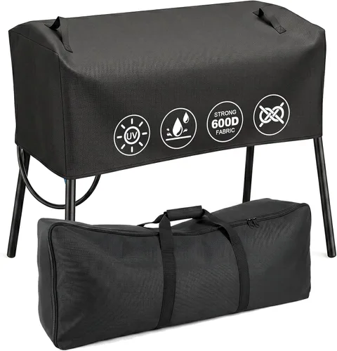 Vista 7 de QuliMetal Cubierta de patio para estufa Camp Chef de 3 quemadores, incluye el modelo SPG90b PRO90 Tundra TB90LWG SPG90B TB90LW TB90LWG15, cubierta