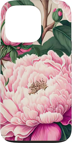 Vista 10 de Funda con diseño artístico de peonía rosa para iPhone 16