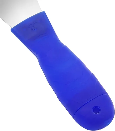 Vista 4 de Cuchillo de masilla, raspador de metal de 2 pulgadas, cuchillos de mango de plástico para paneles de yeso, calcomanías, papel de pared, parches