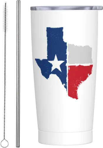 Vista 14 de Vaso de acero inoxidable aislado de 20 onzas con tapas y pajitas de acero inoxidable de doble pared aislada al vacío, taza de café de viaje, tapa a