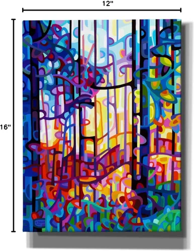 Vista 9 de Epic Graffiti Mandy Budan - Lienzo decorativo para pared, diseño de corazón de oro, 12 x 16 pulgadas