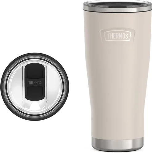 Vista 14 de THERMOS ICON SERIES, vaso de acero inoxidable con cierre deslizante, 18 onzas, carmesí