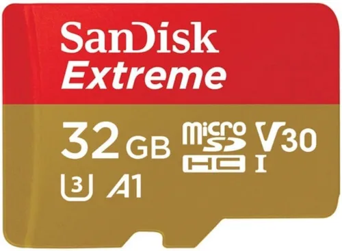 Vista 2 de SANDISK Tarjeta UHS-I microSD de 32 GB Extreme para juegos móviles - C10, U3, V30, 4K, A1, Micro SD - SDSQXAF-032G-GN6GN