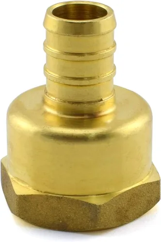 Vista 8 de SDTC Tech 1/2 pulgada PEX a 1/2 pulgada NPT hembra rosca tubería de montaje Adaptador de acoplamiento recto de tubo de crimpado de púas de latón