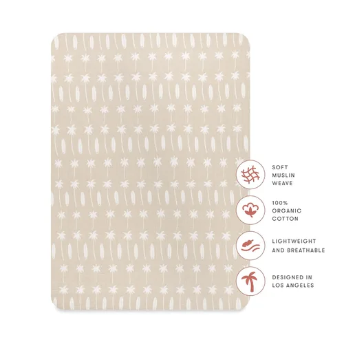 Vista 5 de Babyletto Sábanas para cuna de 100% algodón orgánico para todas las etapas, con certificado GOTS, ajustables 360°, muselina ultra suave