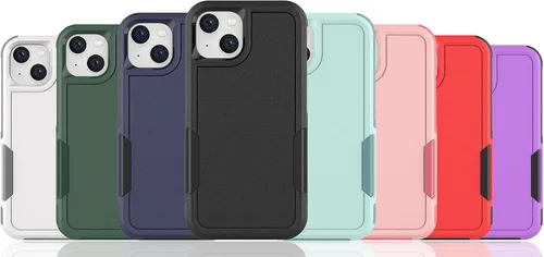 Vista 9 de MDCN Funda resistente para teléfono: protección de doble capa, a prueba de golpes, resistente con protector de pantalla, prueba de caídas de grado
