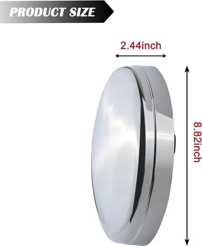 Vista 4 de TQPONLY Tapa central cromada de doble rueda delantera Compatible con accesorios Dodge Ram 3500 2003-2017 Ruedas dobles de 1 tonelada de 17