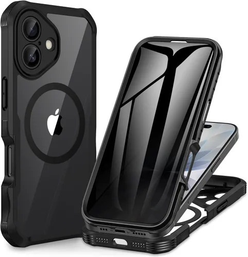 Vista 112 de CENHUFO Funda de privacidad para iPhone 11 Pro, funda de cuerpo completo con protector de pantalla de privacidad de vidrio templado 9H integrado