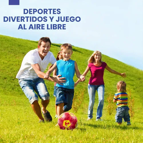 Vista 5 de hahaland Balón de fútbol tamaño 3 para niños con bolsa de malla de bomba Rojo