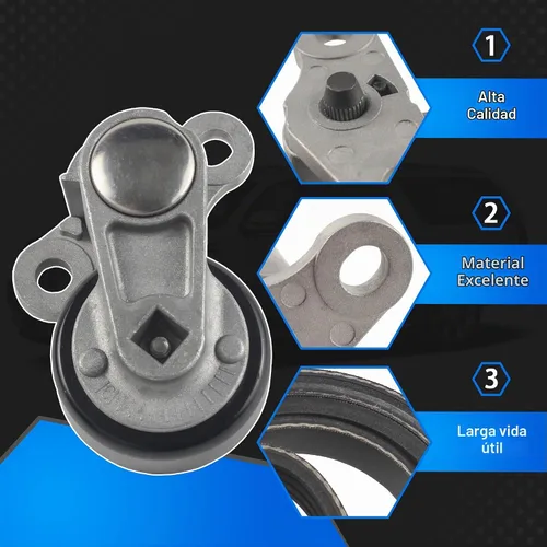 Vista 5 de Kit de tensor de correa de transmisión serpentina de aire acondicionado para automóvil 90K-38159 compatible con Cadillac Escalade 1999-2008