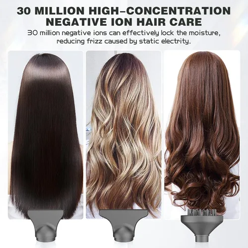 Vista 4 de slopehill Secador de Cabello Iónico Profesional con Difusor - Ligero, Compacto, Potente y Rápido Secador de Salón con Motor sin Escobillas de Alta