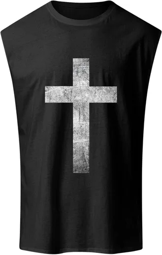 Vista 2 de Camisetas sin mangas con capucha para hombre, camisetas sin mangas para entrenamiento deportivo, para gimnasio, culturismo, corte muscular