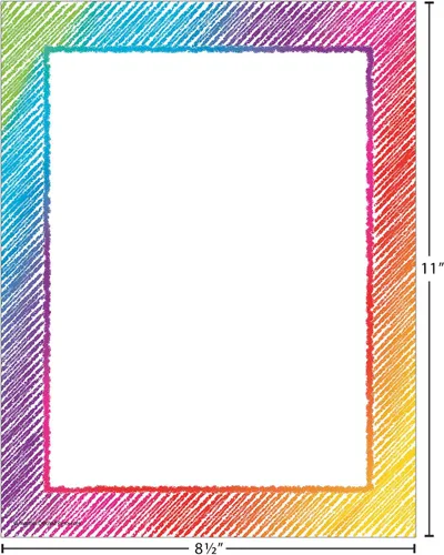 Vista 5 de Teacher Created Resources Papel de computadora de garabatos coloridos