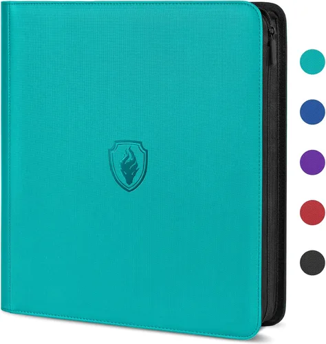 Vista 18 de Fabmaker Carpeta de tarjetas con cremallera de 4 bolsillos, carpeta de Negro