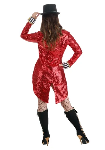 Vista 2 de Disfraz de Anfitriona Sexy con Lentejuelas para Mujer Multicolor