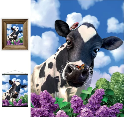 Vista 11 de 3D LiveLife Imágenes lenticulares - Animales de granja de bebés de Deluxebase. Arte de pared de animales de 12 x 16 pulgadas sin marco con efecto 3D