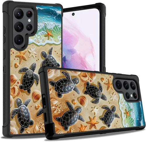 Vista 12 de Funda para Galaxy S22 Ultra, resistente 3 en 1, híbrida de plástico duro y silicona suave, a prueba de golpes, funda de protección contra caídas