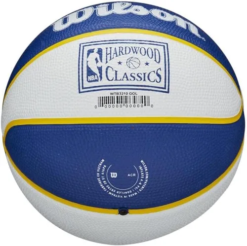 Vista 6 de Wilson NBA Team Retro Mini Balones de Baloncesto - Tamaño Mini - 3" Golden State Warriors