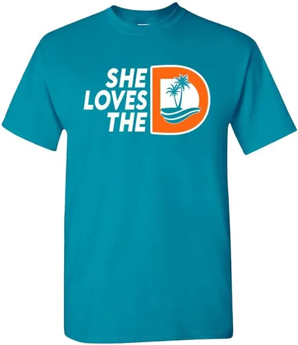 Vista 4 de She Loves The D Men's T-Shirt for Football Fans