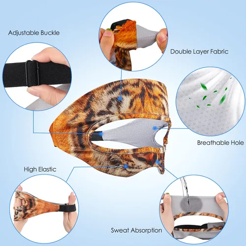 Vista 6 de VR Sweat Band for Oculus Quest 2 Sweat Guard Breathable Adjustable VR Eye Mask Face Cover for Wearable Tech Virtual Reality Gear Oculus Quest 2