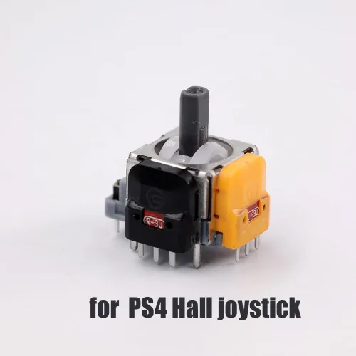 Vista 2 de 2 unids Hall efecto 3D sensor analógico joystick módulo reemplazo para PS4 sensor analógico potenciómetro color amarillo