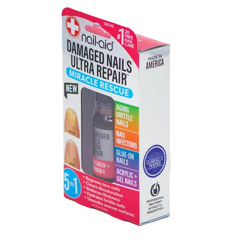 Vista 4 de Nail-Aid - Reparación múltiple 5 en 1 para uñas dañadas de manos o pies