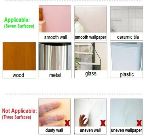 Vista 5 de extraíble vinilo fácil de usar calcomanía decorativo para pared de flores y mariposas para refrigerador muebles