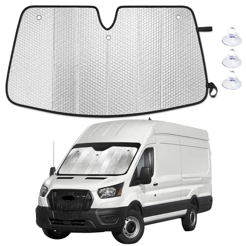 Vista 59 de EcoNour Parasol plegable para parabrisas de Mazda 3 2014-2016 2017 2018, parasol para ventana delantera de automóvil, protección UV, bloqueador