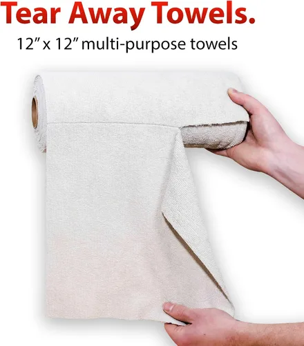 Vista 2 de Adam's Polishes Rollo de toalla de microfibra – Paquete de 30 toallas reutilizables – 12 x 12 (paquete de 1)