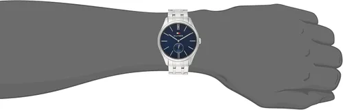 Vista 2 de Tommy Hilfiger de los hombres 1791171analógico visualización Cuarzo Reloj color negro y plata