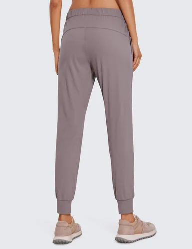 Vista 2 de CRZ YOGA - Pantalones deportivos elásticos de 4 vías para mujer de 27 pulgadas, pantalones deportivos para correr, viajes, descanso, pantalones