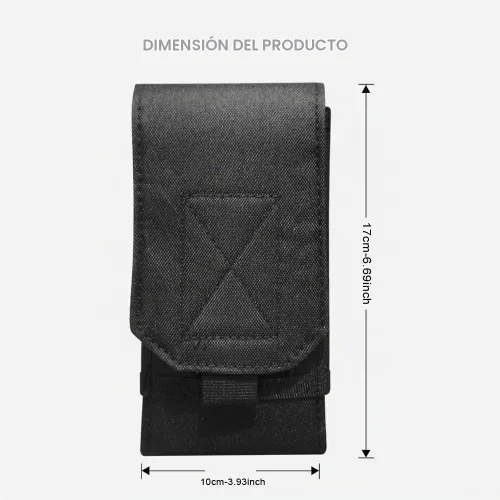 Vista 5 de Funda táctica Molle para teléfono, funda para cinturón compatible con iPhone 14 Plus/14 Pro Max/14 Pro/13 Pro Max/13 Pro/13/12 Pro Max/11 Pro Max/Xs