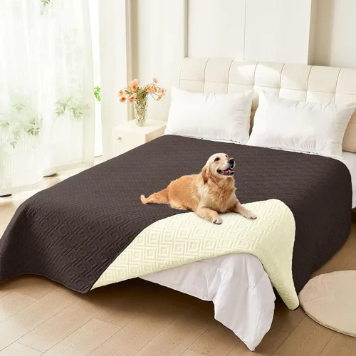 Vista 117 de hyha Manta impermeable para perros, funda suave para cama de perro, mantas para mascotas, funda impermeable para sofá y sillón para perros lavable