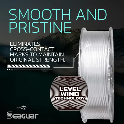 Vista 4 de Seaguar Fluoro Premier Big Game - Línea de pesca de agua salada, 100% fluorocarbono, transparente, varios tamaños