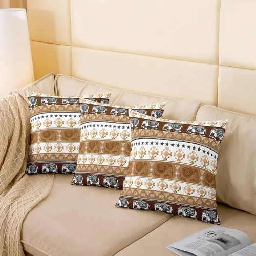 Vista 98 de Guitar Print Double Sides Print Pillow Covers 16"x16",Music Themed Bass Instruments Pillowcase Soft Square Cushion Cases,Rustic Music Score Note