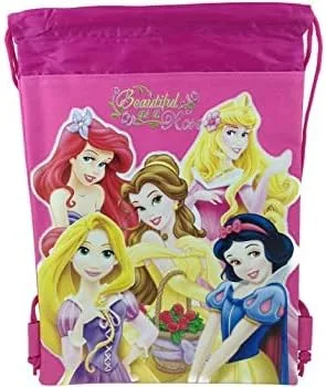 Vista 2 de Disneys Princess - Bolsa con cordón 2 unidades diseño de princesas