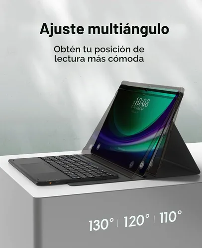 Vista 5 de GreenLaw - Funda con teclado para Galaxy Tab S10/S9 Ultra de 14,6 pulgadas Funda para teclado con panel táctil inteligente, magnético desmontable