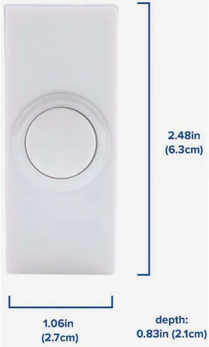Vista 3 de Kit de timbre inalámbrico blanco